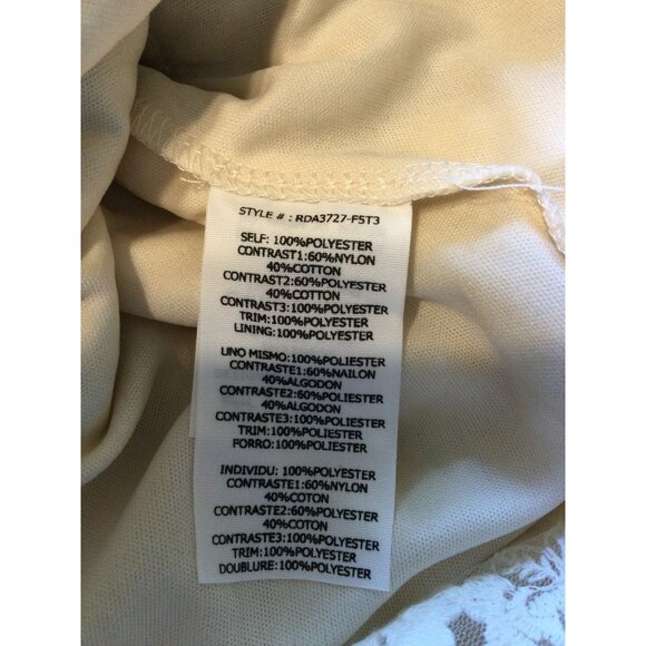 Anthropologie Ryu Multi Media Dress Lace Tweed Size S Tiered Embroidered - Picture 12 of 13